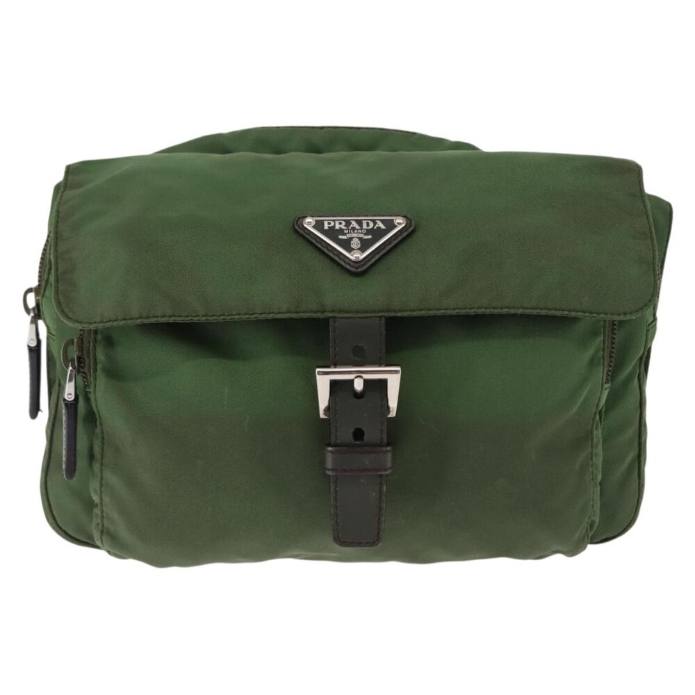 Prada Nylon Shoulder Bag Green